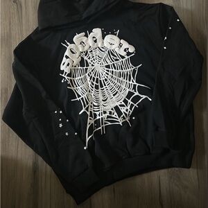 Black sp5der hoodie
